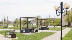 Благоустройство сквера завершают в Лермонтове