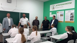 В школе Апанасенковского округа открыли первые агротехнологические классы