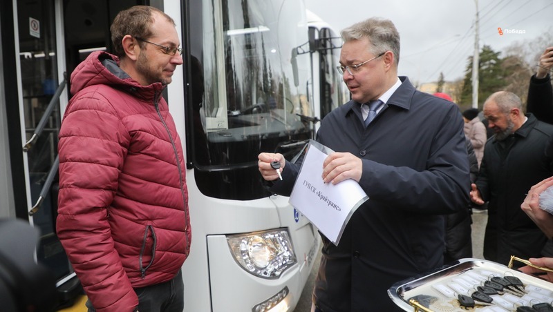 Все муниципалитеты Ставрополья получили новые автобусы от главы края