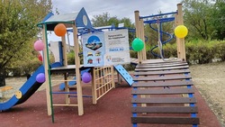 Детскую площадку отремонтировали в селе на Ставрополье 
