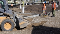 Подготовку к ремонту тротуара проводят в селе Кочубеевском