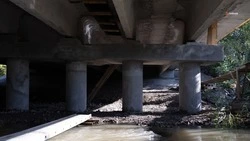 Монтаж опорных конструкций моста проходит в Пятигорске 