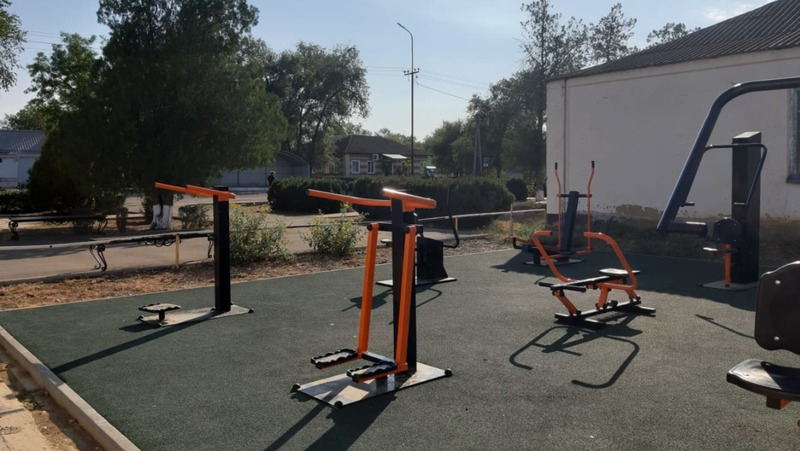 Новые тренажёры появились в селе Ипатовского округа благодаря губернаторской программе
