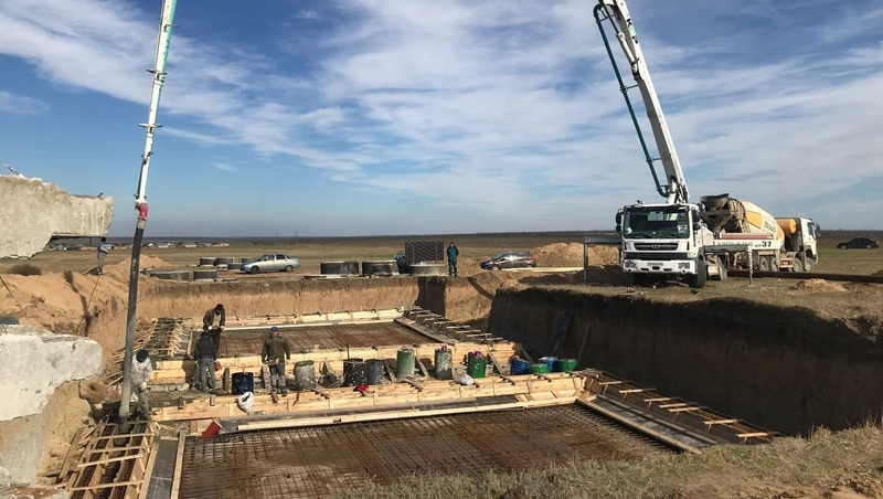 Ещё два резервуара для воды строят в ауле Эдельбай под контролем минЖКХ