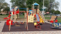 Детскую площадку возвели в хуторе Фельдмаршальском