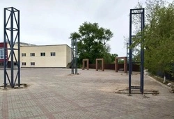 В селе Рагули Апанасенковского округа монтируют уличную сцену