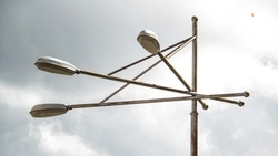 В селе Горькая Балка на подъезде к школе сделали освещение