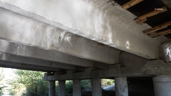 Ремонт первой опоры моста проходит в Пятигорске