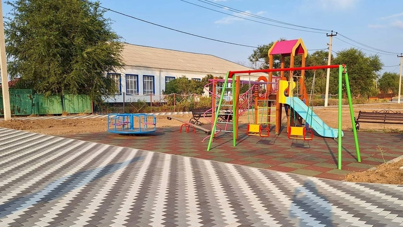 Центральный парк благоустроили в селе Апанасенковском