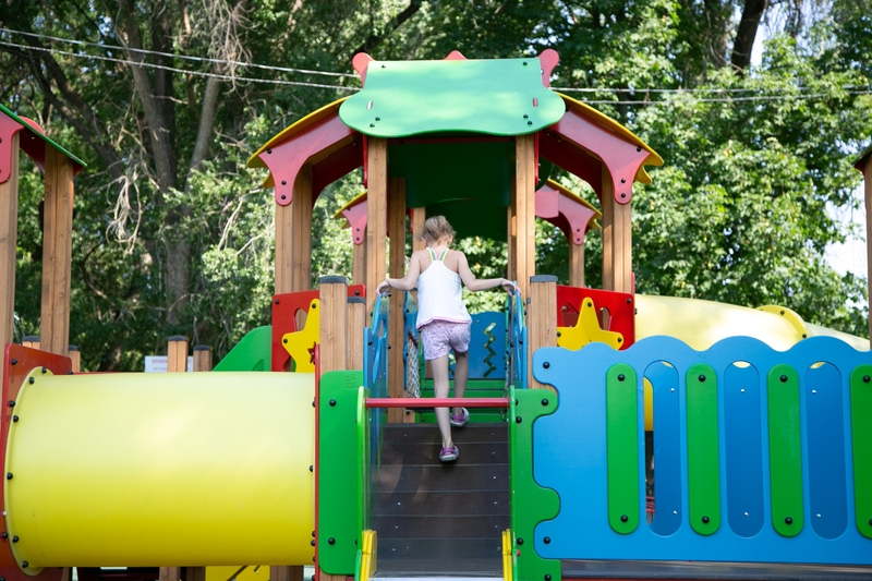 Детскую площадку открыли в селе Туркменского округа